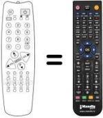 Replacement remote control SCHNEIDER STV3766 (ver. 2)